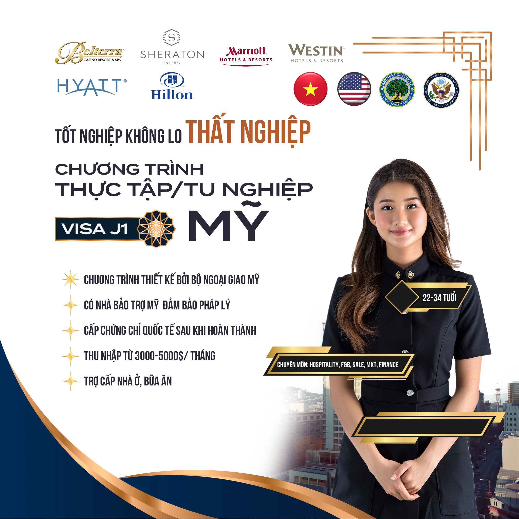 "Tốt nghiệp không sợ thất nghiệp" campaign key visual.
